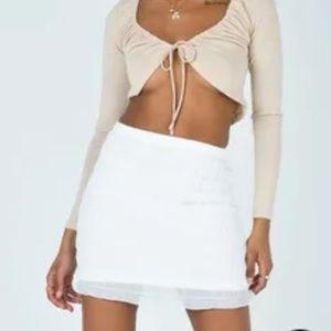 princess polly white skirt